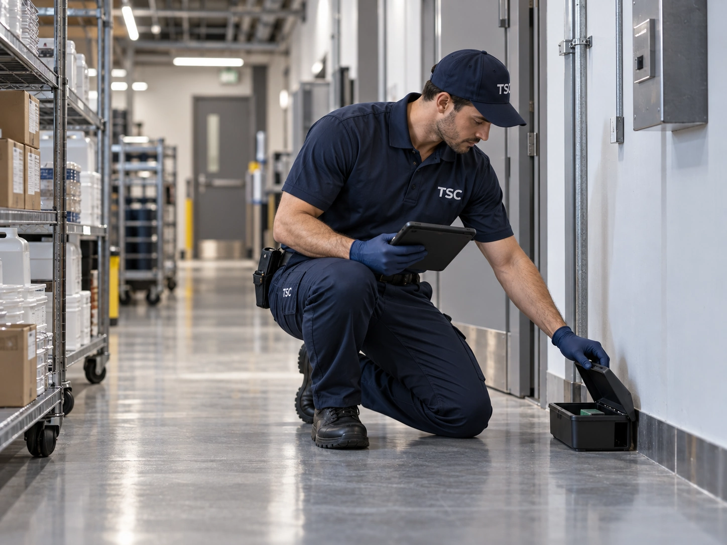 Operator TSC verificând sistemul de monitorizare DDD