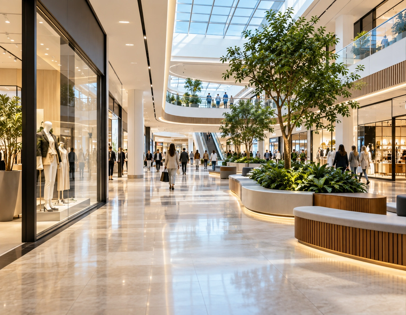 Curățenie specializată pentru centre comerciale și retail