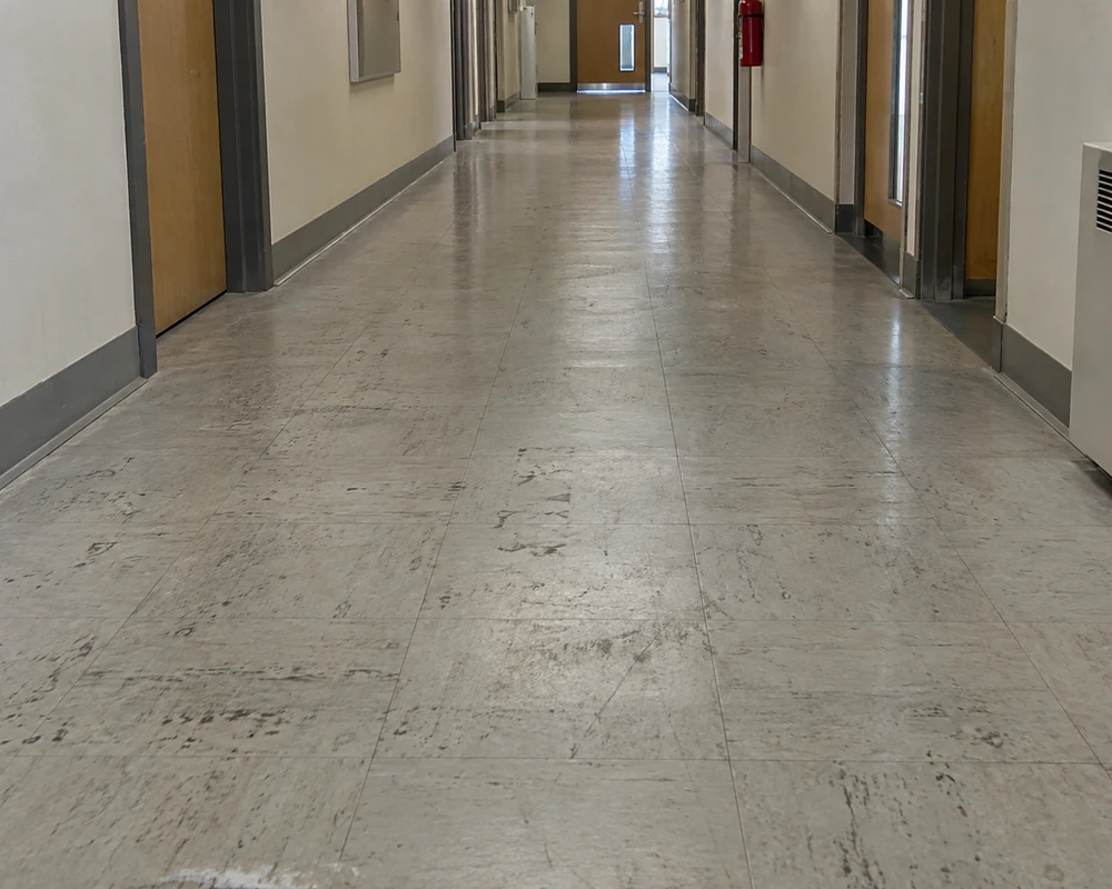 Pardoseală PVC înainte de decapare