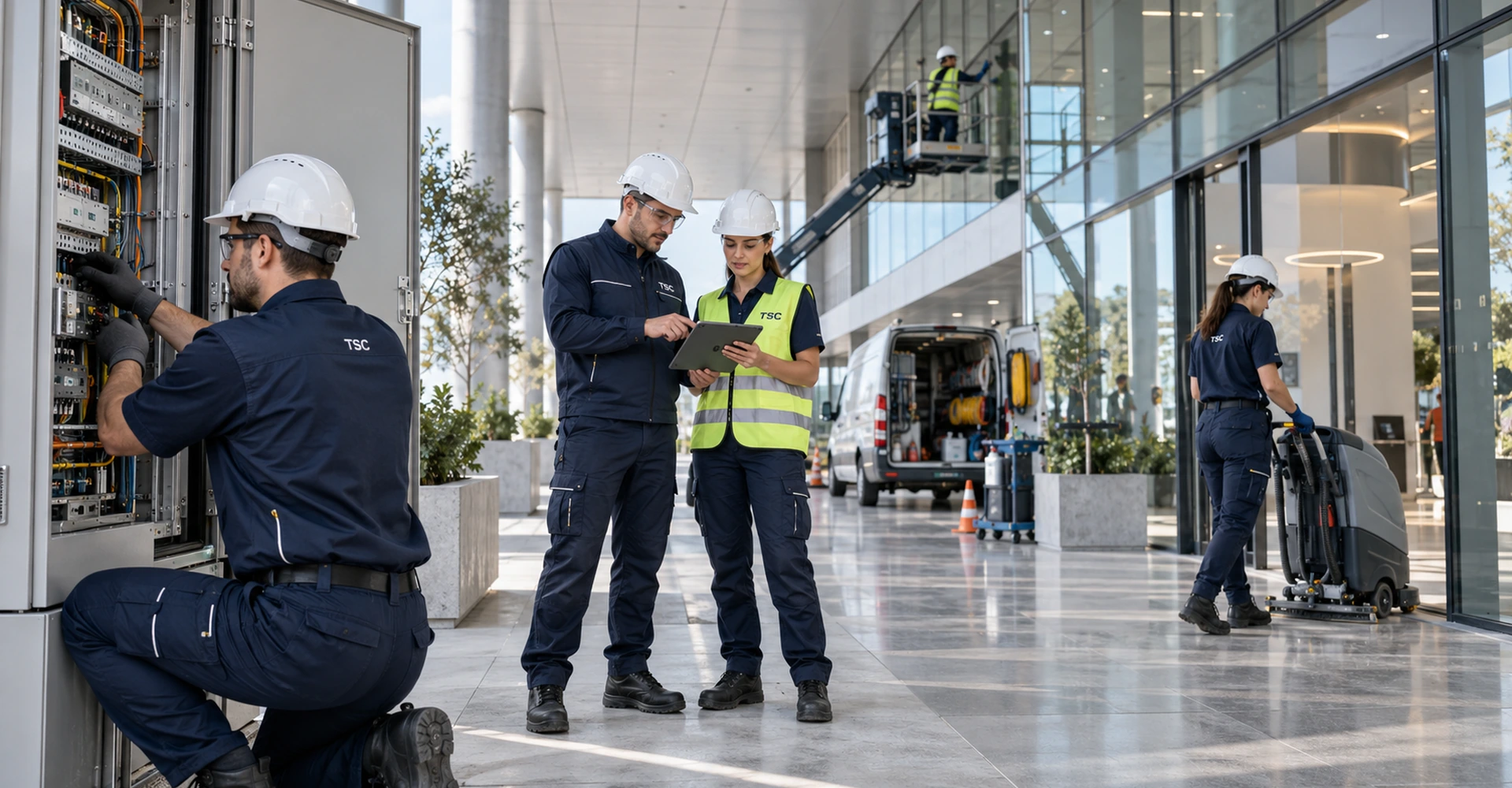 Facility services pentru construcții și infrastructură