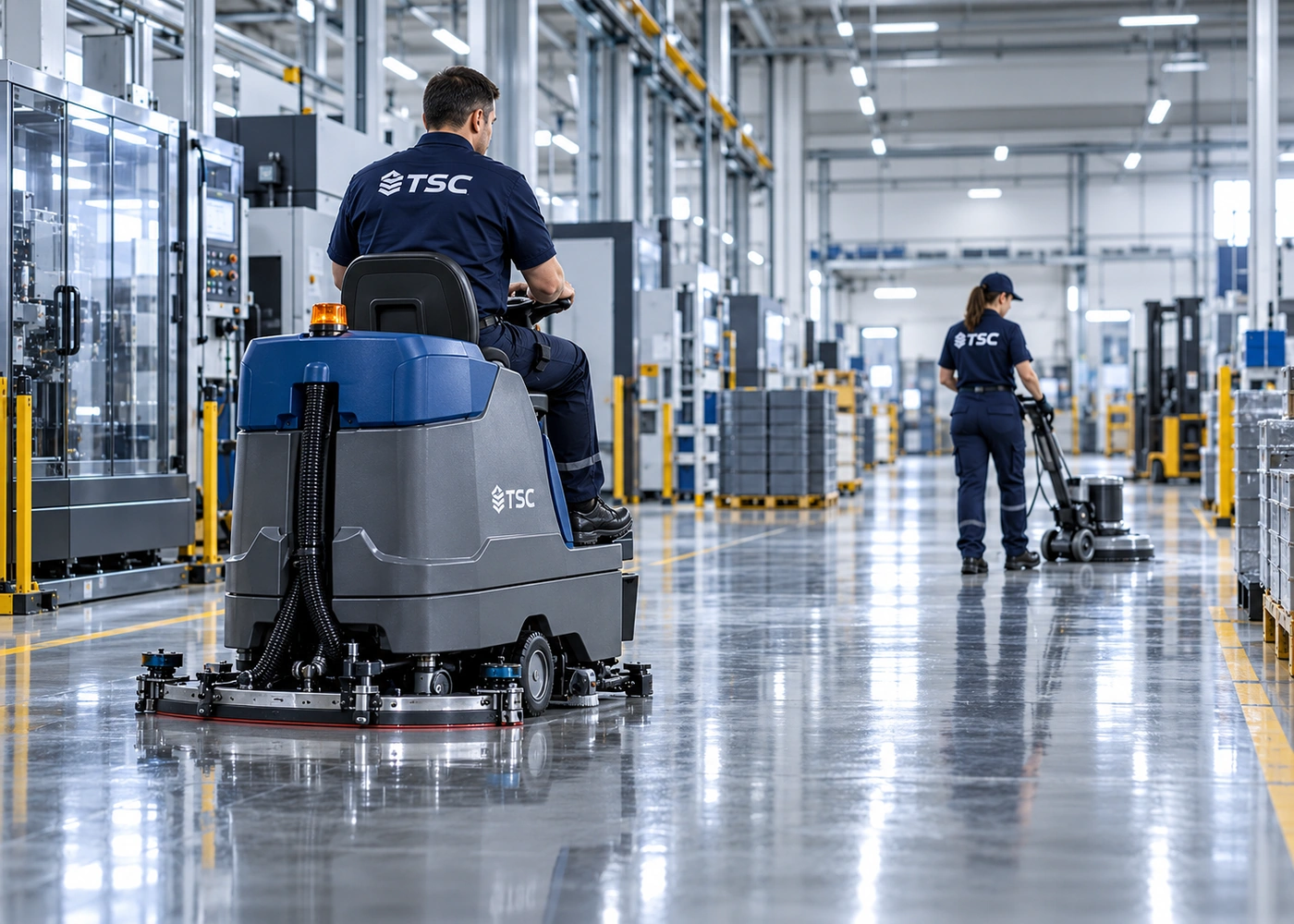 Curățenie și întreținere pardoseli industriale TSC