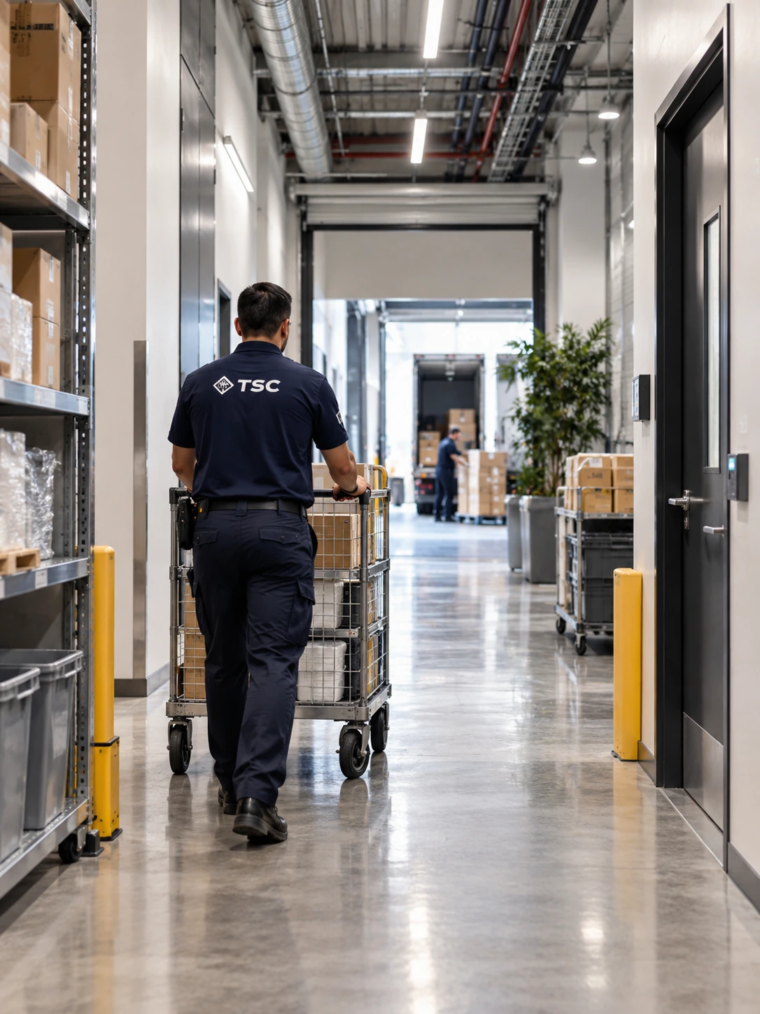 Back-of-house și zonă logistică centru comercial