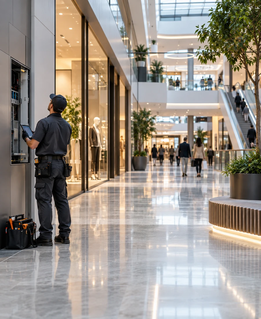 Mentenanță tehnică pentru retail și centre comerciale