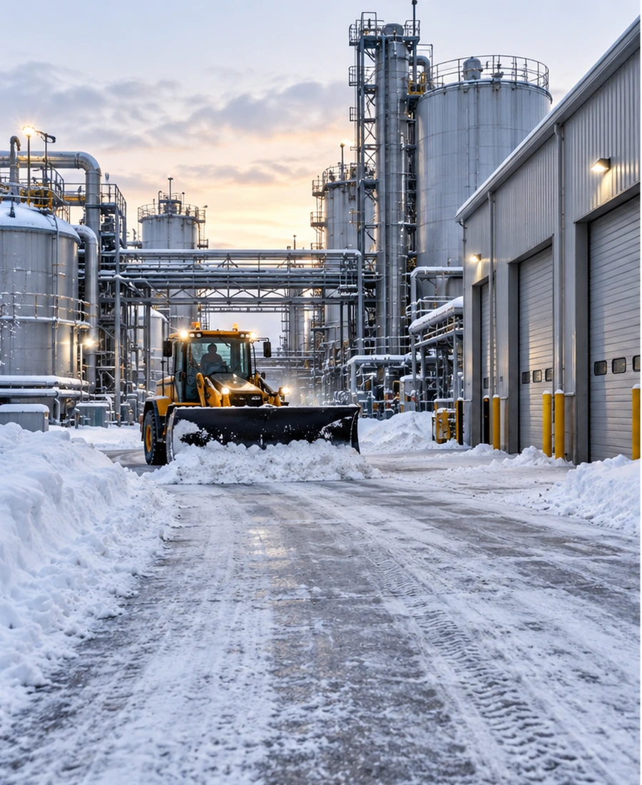 Deszăpezire incinte și platforme industriale