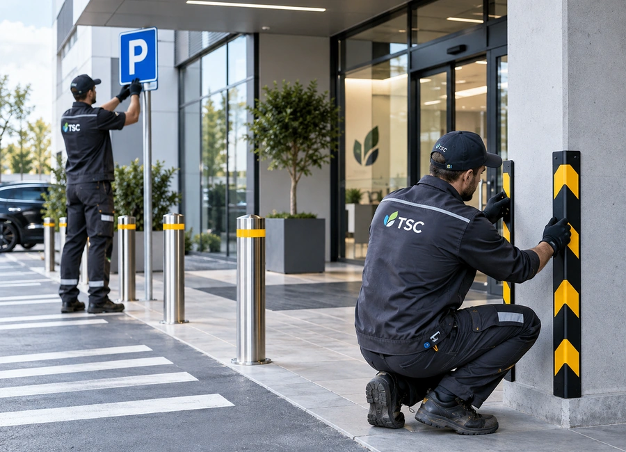 Semnalistică & protecții clădiri TSC