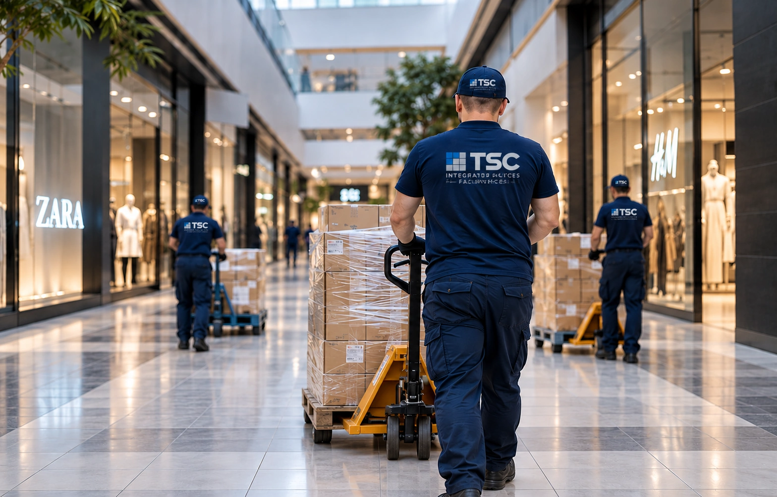 Echipă TSC suport operațional pentru retail și logistică